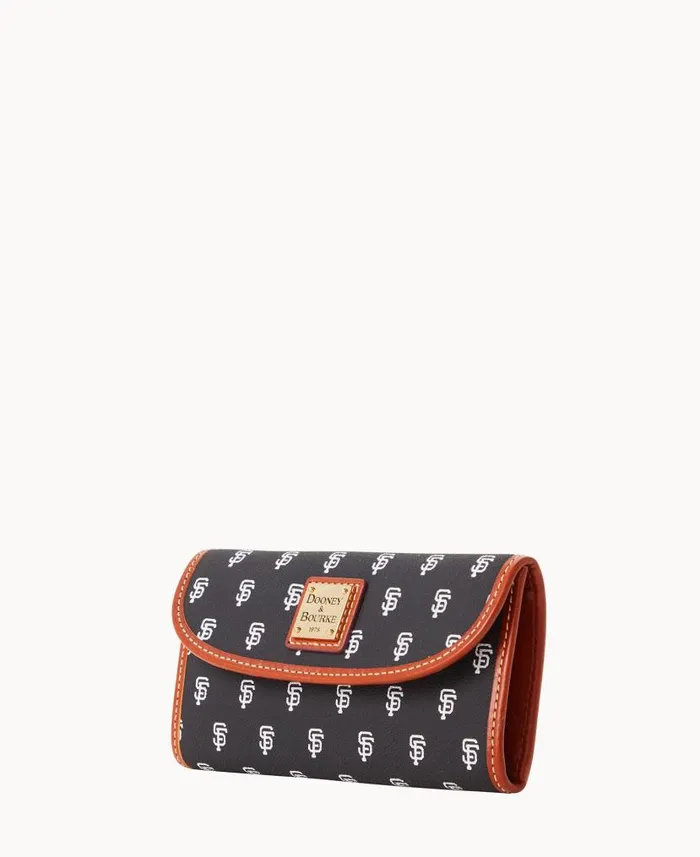 Dooney and Bourke MLB Giants Continental Clutch Giants WomenMen Wallets