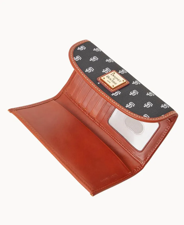 Dooney and Bourke MLB Giants Continental Clutch Giants WomenMen Wallets