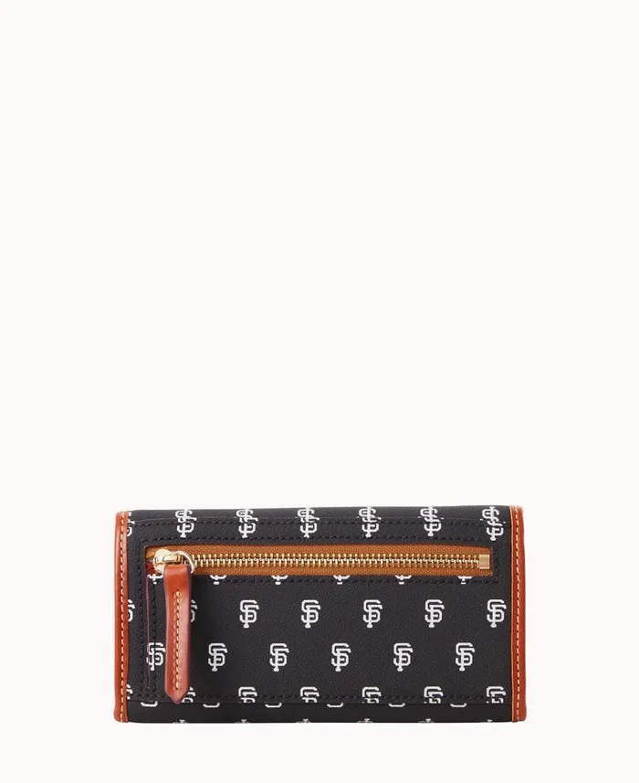Dooney and Bourke MLB Giants Continental Clutch Giants WomenMen Wallets