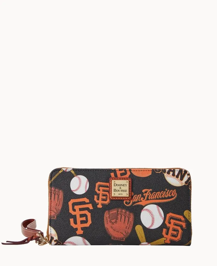 Dooney and Bourke MLB Giants Large Zip Around Wristlet Giants WomenMen Wallets Dooney and Bourke MLB Giants Large Zip Around Wristlet Giants WomenMen Wallets