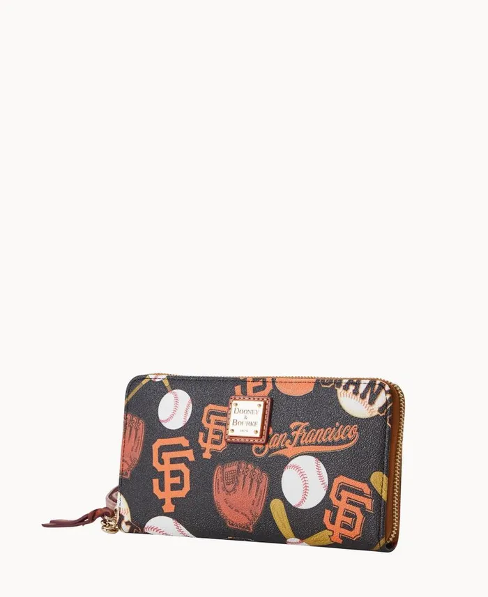 Dooney and Bourke MLB Giants Large Zip Around Wristlet Giants WomenMen Wallets Dooney and Bourke MLB Giants Large Zip Around Wristlet Giants WomenMen Wallets