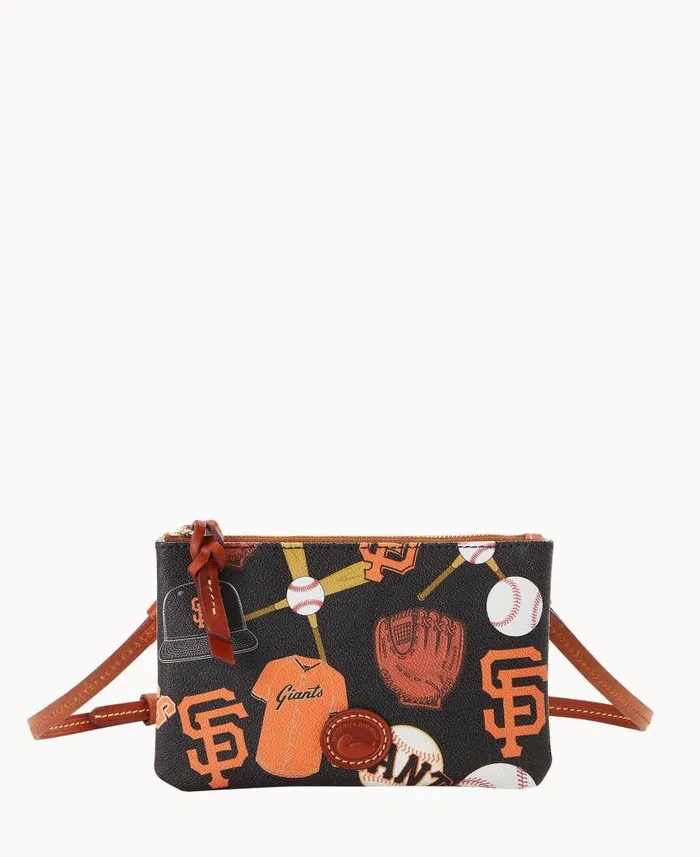 Dooney and Bourke MLB Giants Top Zip Crossbody Giants WomenMen Crossbodies