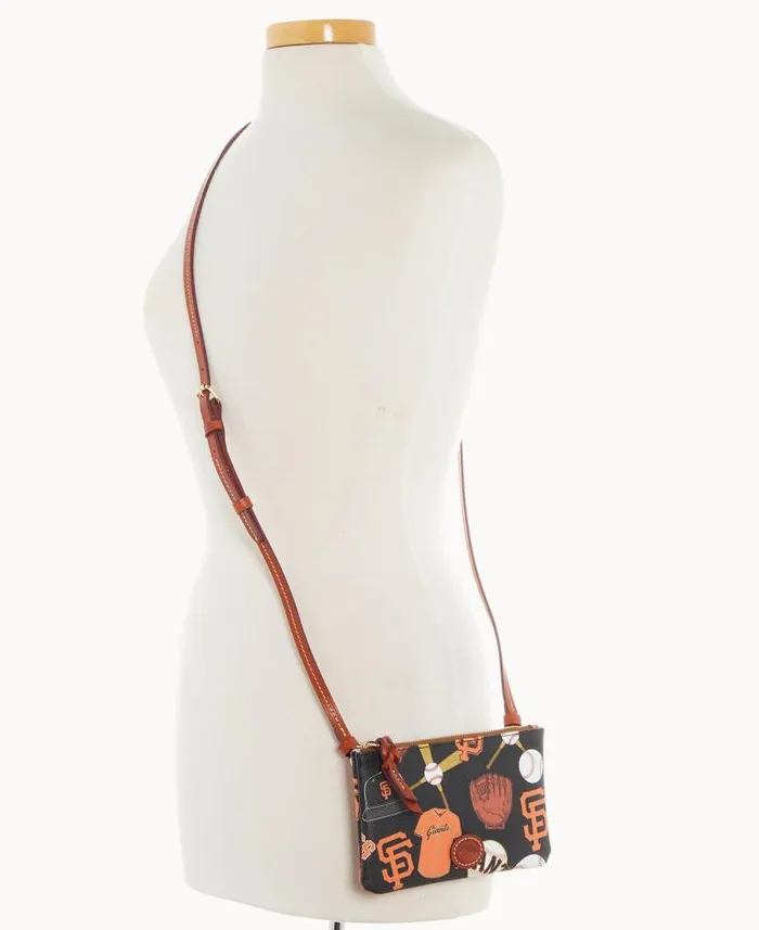 Dooney and Bourke MLB Giants Top Zip Crossbody Giants WomenMen Crossbodies
