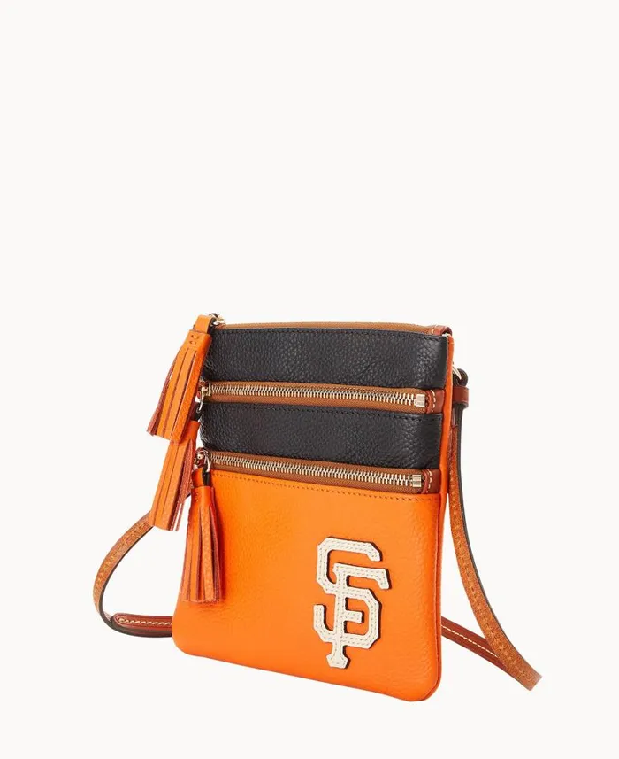 Dooney and Bourke MLB Giants Triple Zip Crossbody Giants WomenMen Crossbodies Dooney and Bourke MLB Giants Triple Zip Crossbody Giants WomenMen Crossbodies