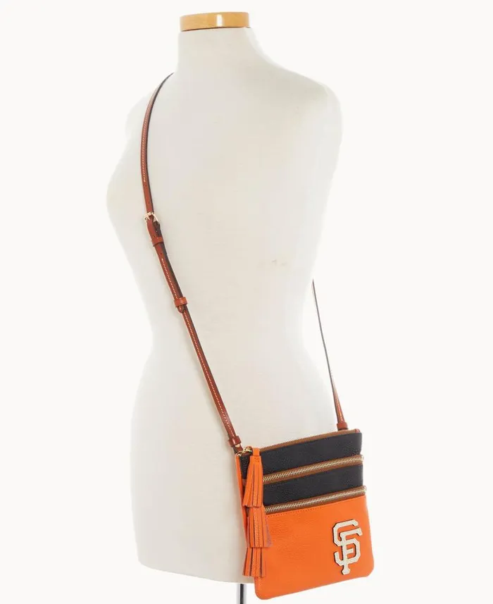 Dooney and Bourke MLB Giants Triple Zip Crossbody Giants WomenMen Crossbodies Dooney and Bourke MLB Giants Triple Zip Crossbody Giants WomenMen Crossbodies