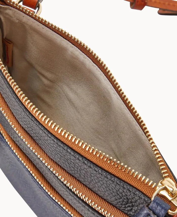 Dooney and Bourke MLB Mariners Triple Zip Crossbody Mariners WomenMen Crossbodies Dooney and Bourke MLB Mariners Triple Zip Crossbody Mariners WomenMen Crossbodies