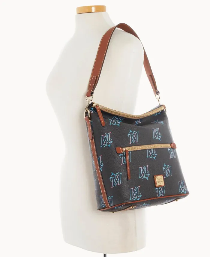 Dooney and Bourke MLB Marlins Large Sac Marlins WomenMen Shoulder Bags