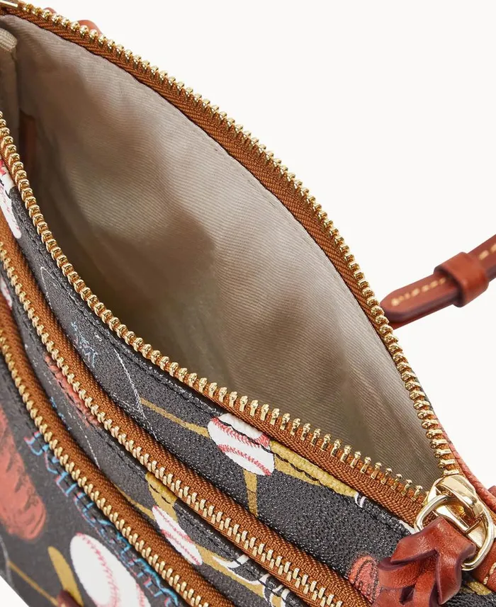 Dooney and Bourke MLB Marlins N S Triple Zip Crossbody Marlins WomenMen Crossbodies Dooney and Bourke MLB Marlins N S Triple Zip Crossbody Marlins WomenMen Crossbodies