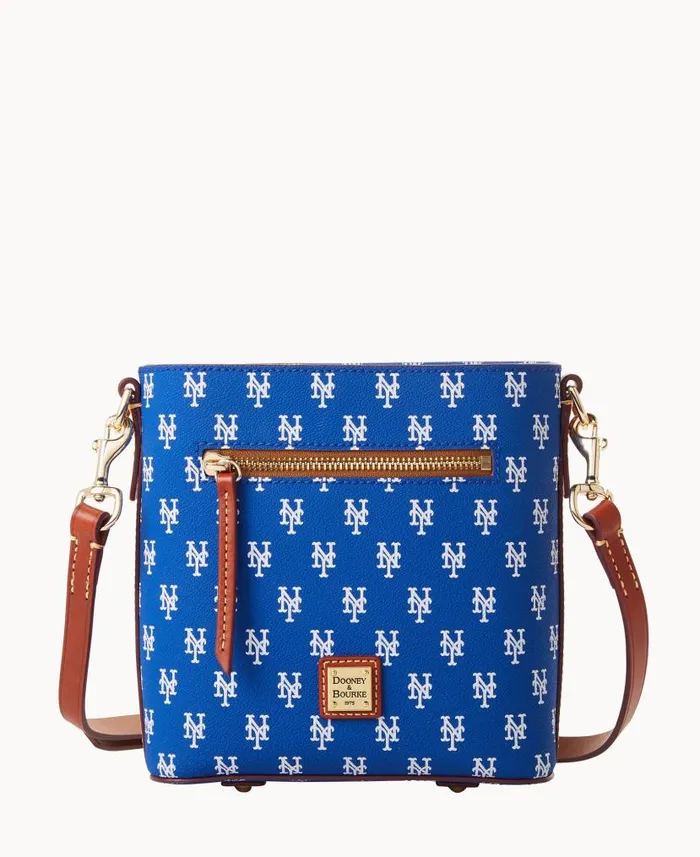 Dooney and Bourke MLB Mets Small Zip Crossbody Mets WomenMen Crossbodies