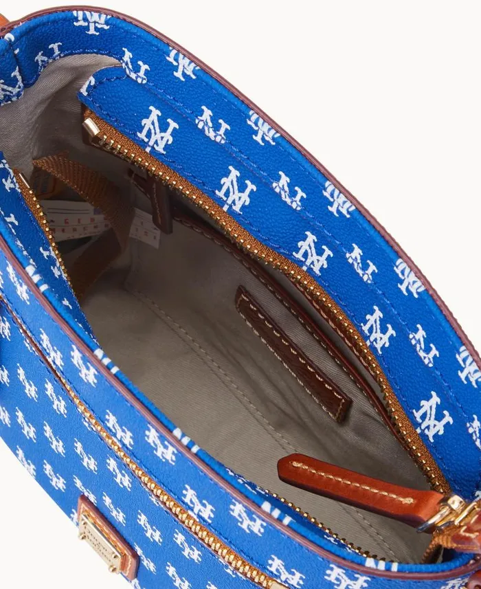 Dooney and Bourke MLB Mets Small Zip Crossbody Mets WomenMen Crossbodies