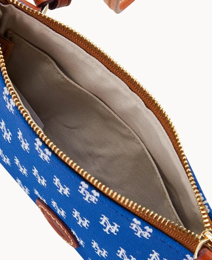 Dooney and Bourke MLB Mets Top Zip Crossbody Mets WomenMen Crossbodies