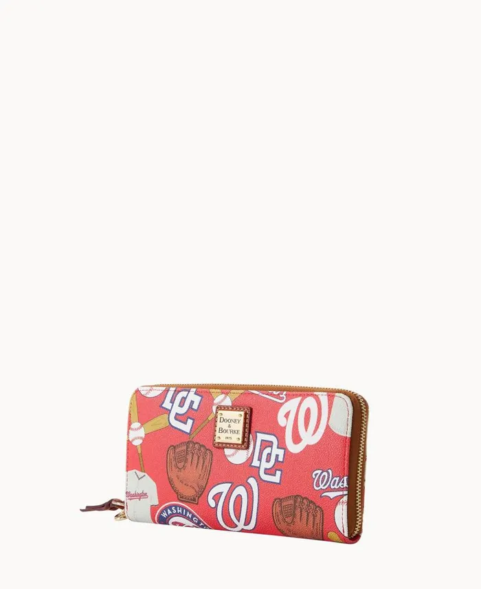 Dooney and Bourke MLB Nationals Large Zip Around Wristlet Nationals WomenMen Wallets Dooney and Bourke MLB Nationals Large Zip Around Wristlet Nationals WomenMen Wallets
