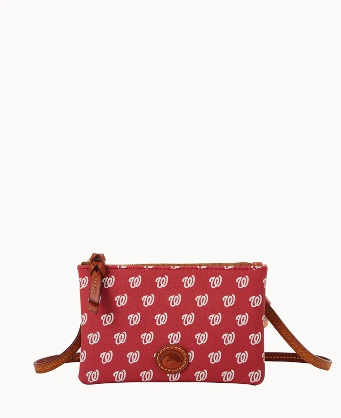 Dooney and Bourke MLB Nationals Top Zip Crossbody Nationals WomenMen Crossbodies Dooney and Bourke MLB Nationals Top Zip Crossbody Nationals WomenMen Crossbodies