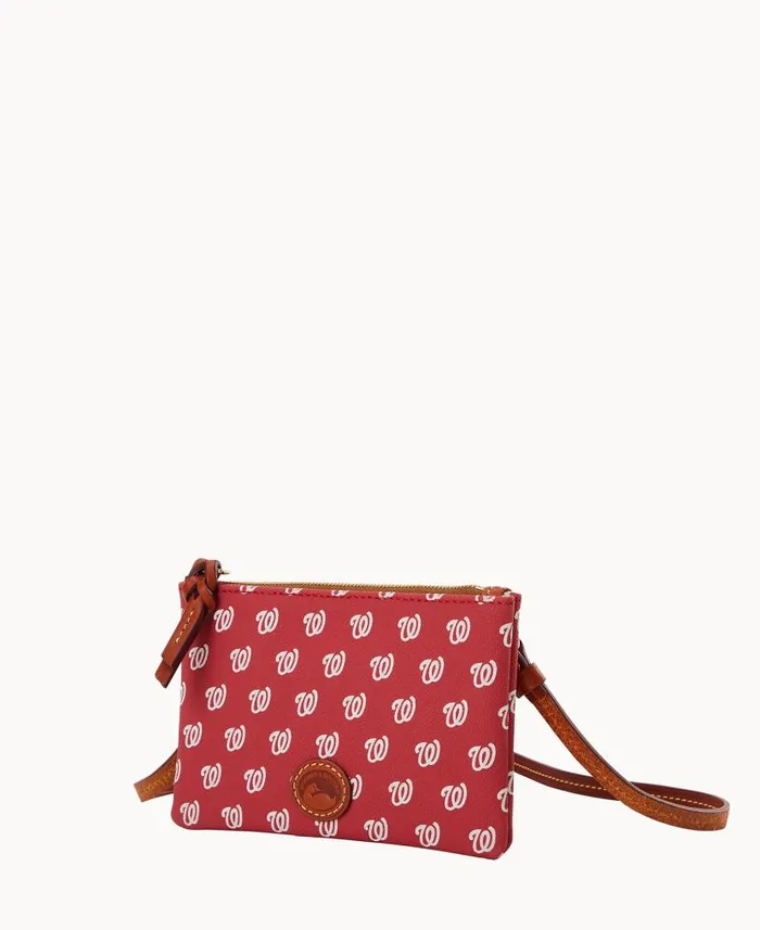 Dooney and Bourke MLB Nationals Top Zip Crossbody Nationals WomenMen Crossbodies Dooney and Bourke MLB Nationals Top Zip Crossbody Nationals WomenMen Crossbodies