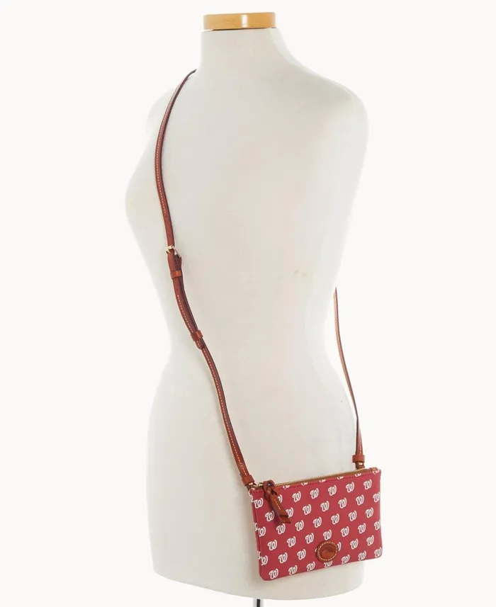 Dooney and Bourke MLB Nationals Top Zip Crossbody Nationals WomenMen Crossbodies Dooney and Bourke MLB Nationals Top Zip Crossbody Nationals WomenMen Crossbodies