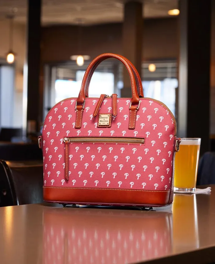 Dooney and Bourke MLB Phillies Domed Zip Satchel Phillies WomenMen Satchels