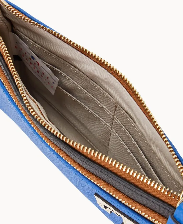 Dooney and Bourke MLB Rangers Double Zip Wristlet Rangers WomenMen Wallets