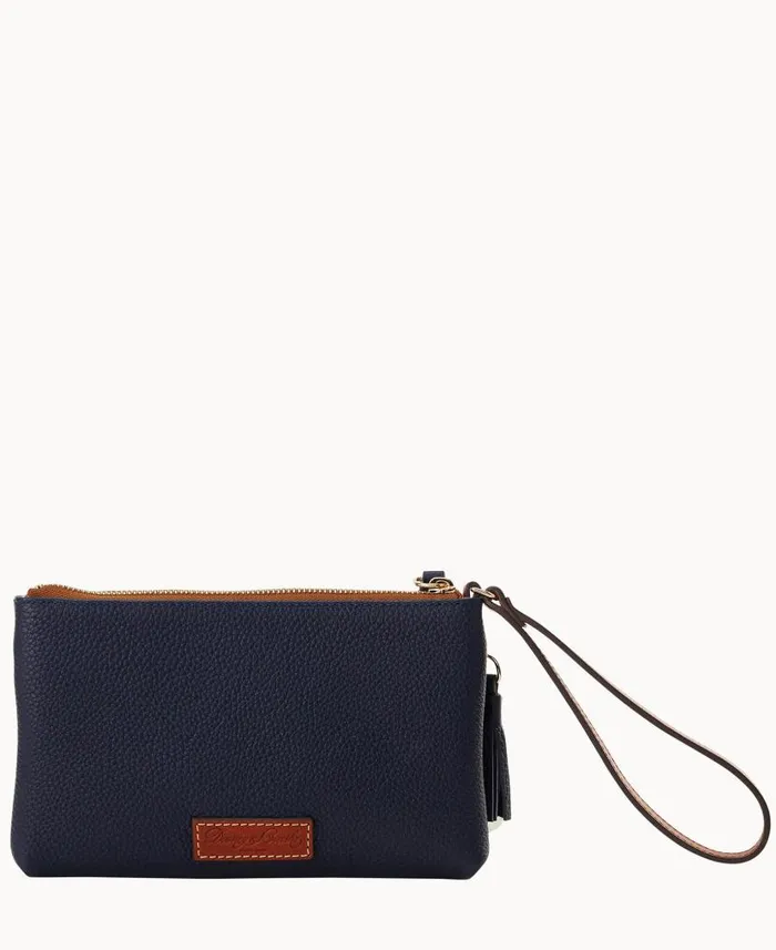 Dooney and Bourke MLB Rays Double Zip Wristlet Rays WomenMen Wallets