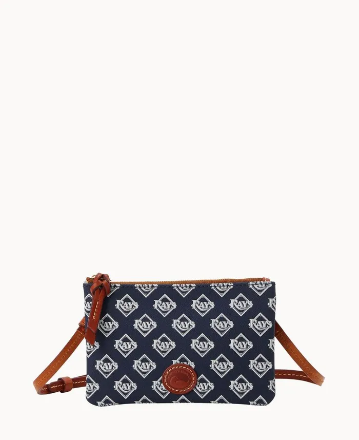 Dooney and Bourke MLB Rays Top Zip Crossbody Rays WomenMen Crossbodies