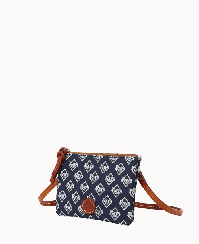 Dooney and Bourke MLB Rays Top Zip Crossbody Rays WomenMen Crossbodies