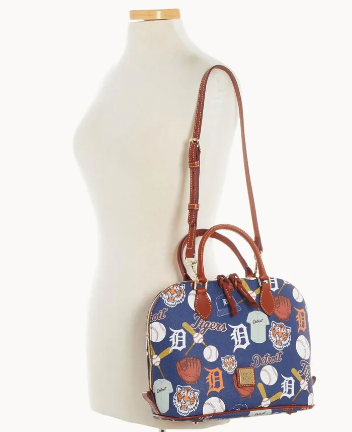 Dooney and Bourke MLB Rays Zip Zip Satchel Rays WomenMen Satchels