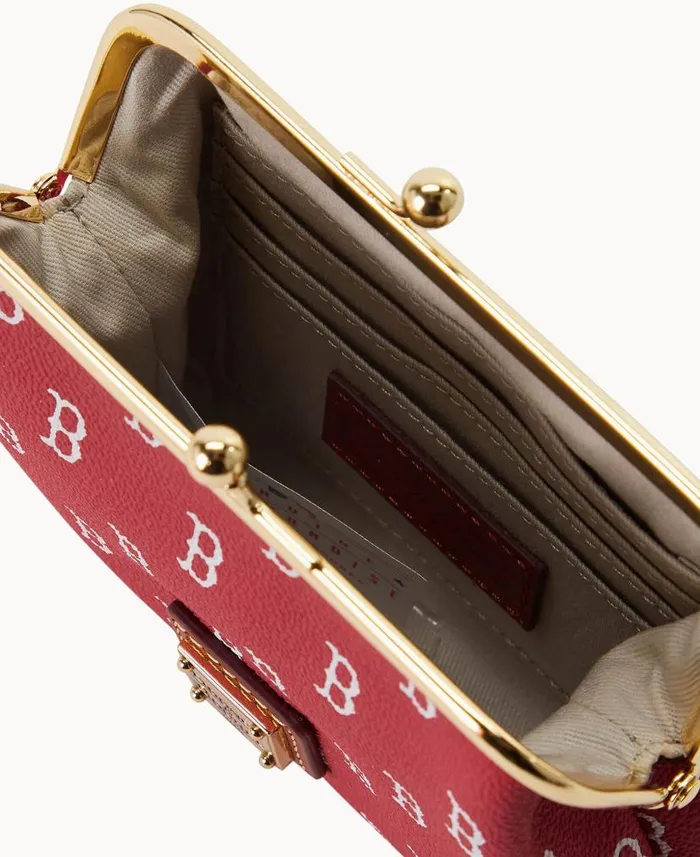 Dooney and Bourke MLB Red Sox Large Framed Purse Red Sox WomenMen Wallets