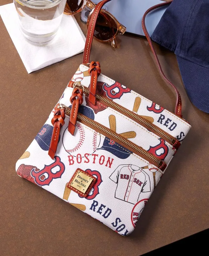 Dooney and Bourke MLB Red Sox N S Triple Zip Crossbody Red Sox WomenMen Crossbodies Dooney and Bourke MLB Red Sox N S Triple Zip Crossbody Red Sox WomenMen Crossbodies