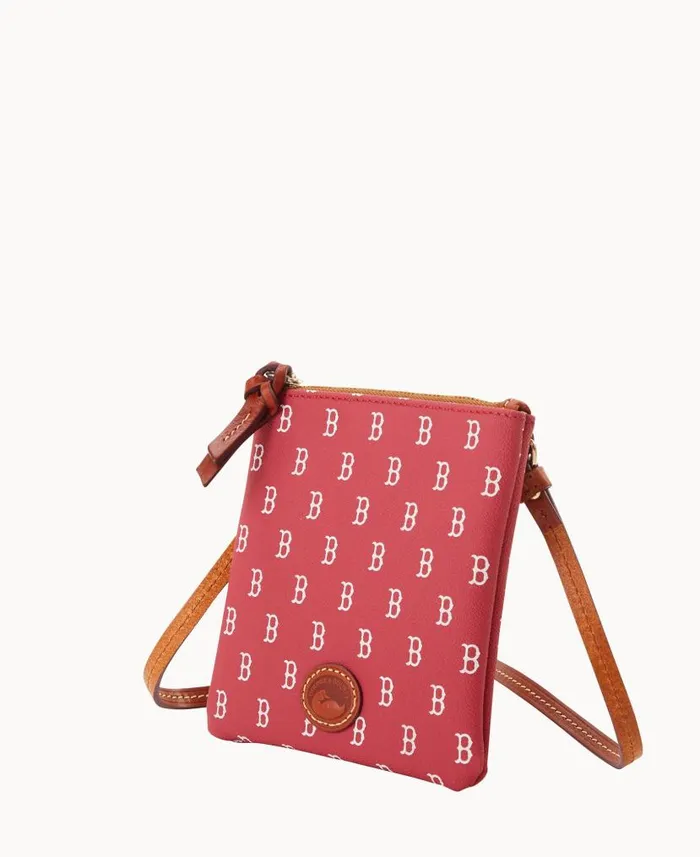 Dooney and Bourke MLB Red Sox Small North South Top Zip Crossbody Red Sox WomenMen Crossbodies Dooney and Bourke MLB Red Sox Small North South Top Zip Crossbody Red Sox WomenMen Crossbodies