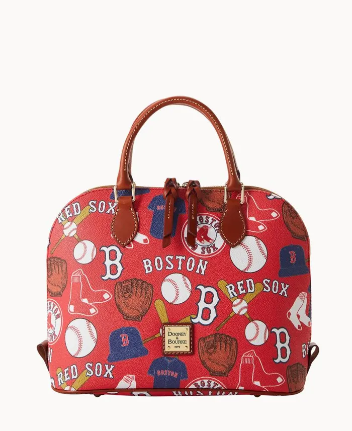 Dooney and Bourke MLB Red Sox Zip Zip Satchel Red Sox WomenMen Satchels