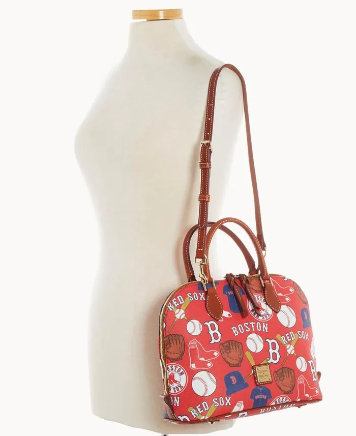 Dooney and Bourke MLB Red Sox Zip Zip Satchel Red Sox WomenMen Satchels