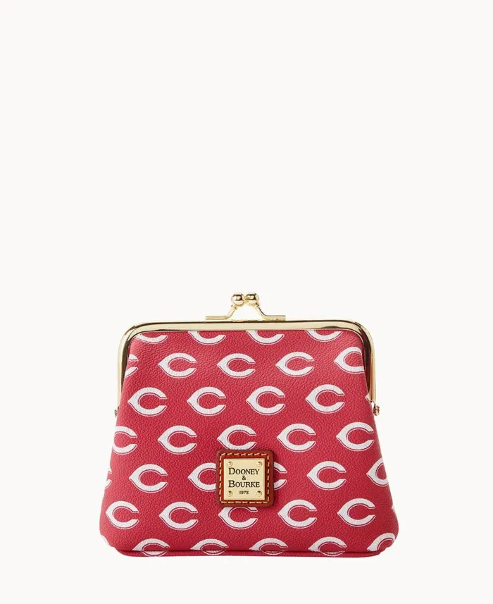 Dooney and Bourke MLB Reds Large Framed Purse Reds WomenMen Wallets