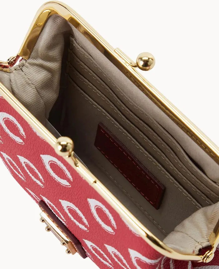 Dooney and Bourke MLB Reds Large Framed Purse Reds WomenMen Wallets