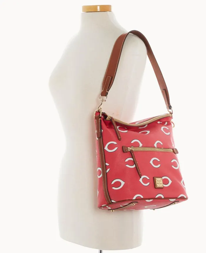 Dooney and Bourke MLB Reds Large Sac Reds WomenMen Shoulder Bags