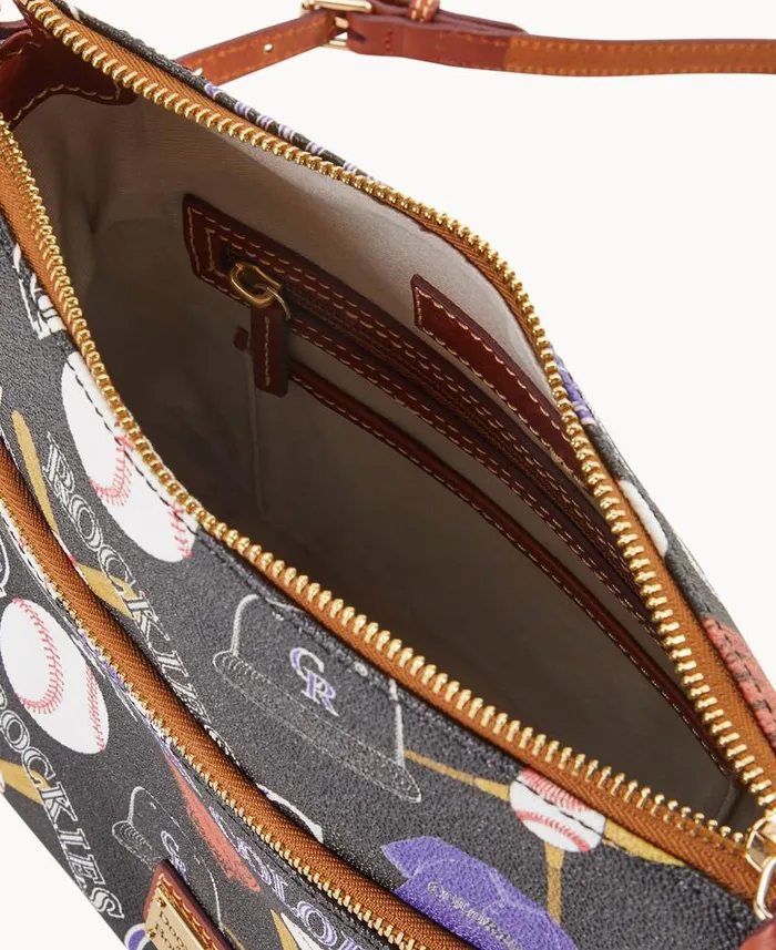 Dooney and Bourke MLB Rockies Crossbody Rockies WomenMen Crossbodies