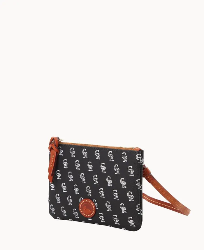 Dooney and Bourke MLB Rockies Top Zip Crossbody Rockies WomenMen Crossbodies Dooney and Bourke MLB Rockies Top Zip Crossbody Rockies WomenMen Crossbodies