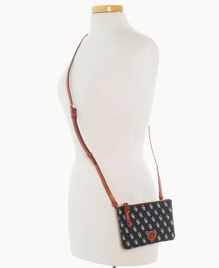Dooney and Bourke MLB Rockies Top Zip Crossbody Rockies WomenMen Crossbodies Dooney and Bourke MLB Rockies Top Zip Crossbody Rockies WomenMen Crossbodies