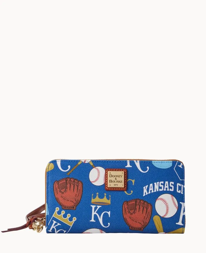 Dooney and Bourke MLB Royals Large Zip Around Wristlet Royals WomenMen Wallets Dooney and Bourke MLB Royals Large Zip Around Wristlet Royals WomenMen Wallets