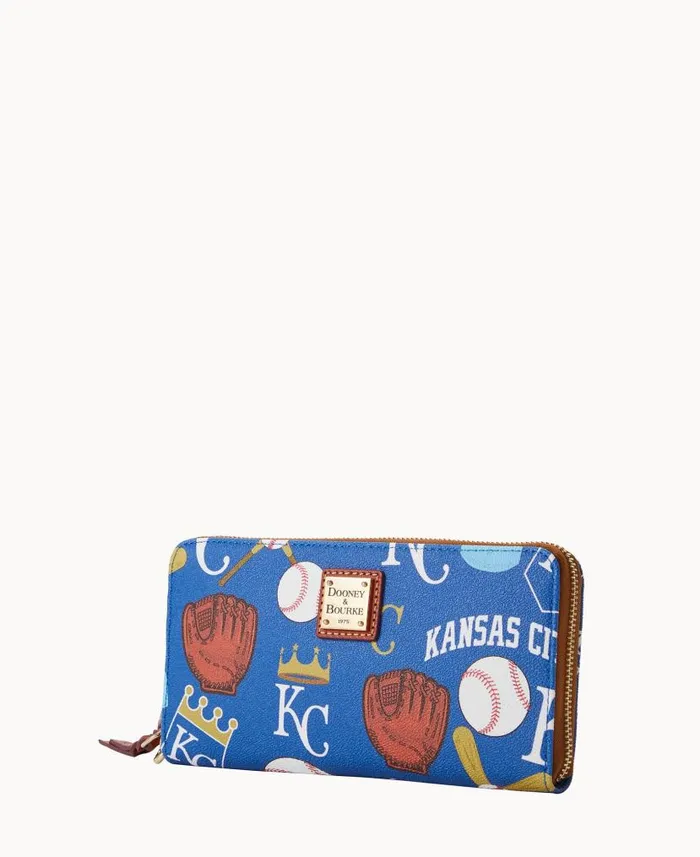 Dooney and Bourke MLB Royals Large Zip Around Wristlet Royals WomenMen Wallets Dooney and Bourke MLB Royals Large Zip Around Wristlet Royals WomenMen Wallets