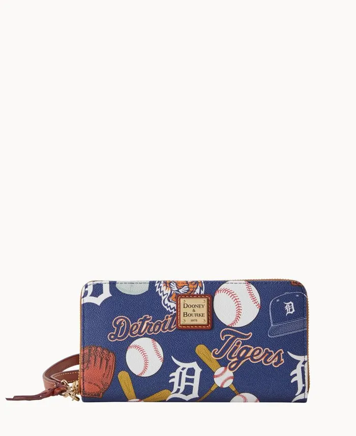 Dooney and Bourke MLB Tigers Large Zip Around Wristlet Tigers WomenMen Wallets Dooney and Bourke MLB Tigers Large Zip Around Wristlet Tigers WomenMen Wallets