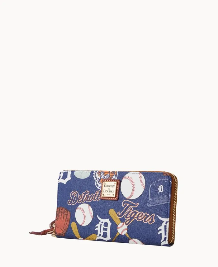 Dooney and Bourke MLB Tigers Large Zip Around Wristlet Tigers WomenMen Wallets Dooney and Bourke MLB Tigers Large Zip Around Wristlet Tigers WomenMen Wallets