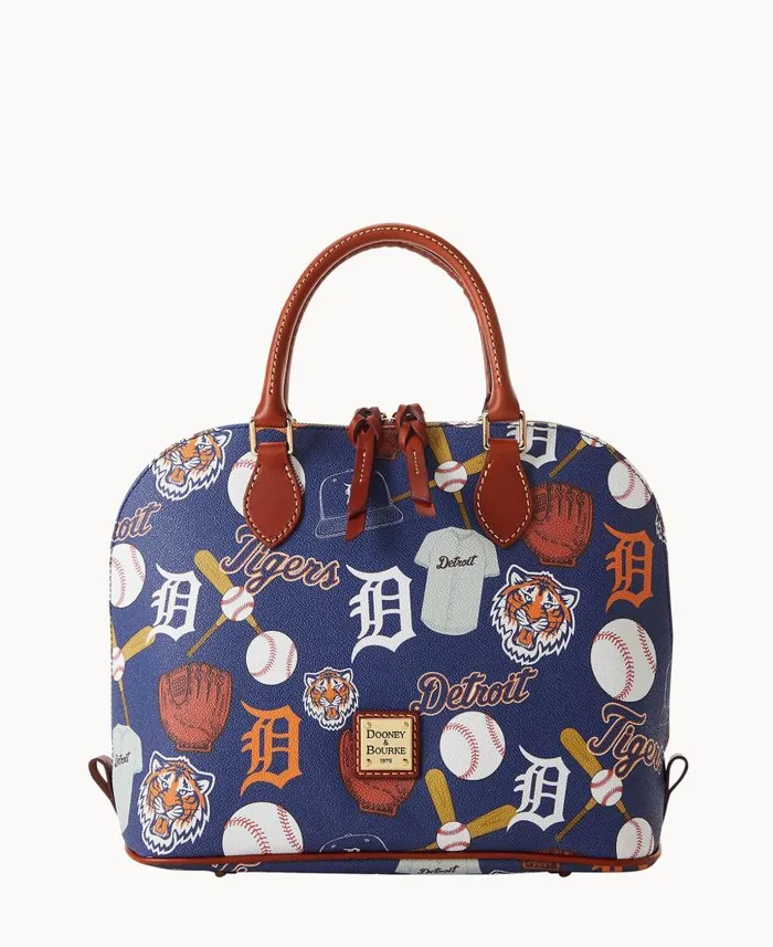 Dooney and Bourke MLB Tigers Zip Zip Satchel Tigers WomenMen Satchels
