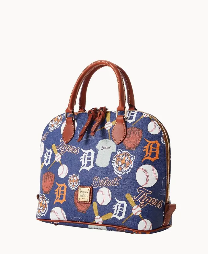 Dooney and Bourke MLB Tigers Zip Zip Satchel Tigers WomenMen Satchels