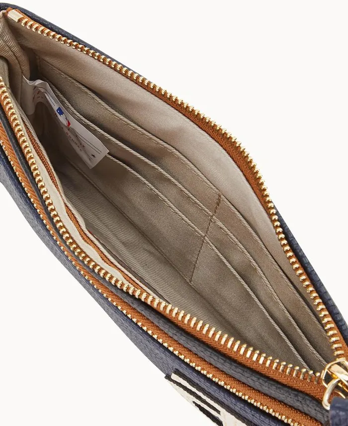 Dooney and Bourke MLB Twins Double Zip Wristlet Twins WomenMen Wallets