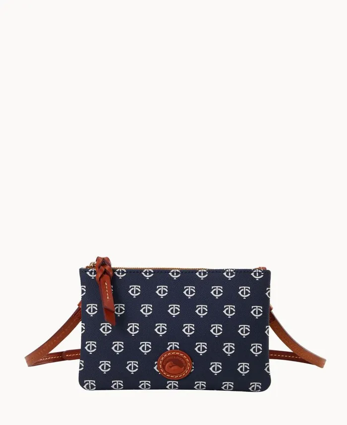 Dooney and Bourke MLB Twins Top Zip Crossbody Twins WomenMen Crossbodies