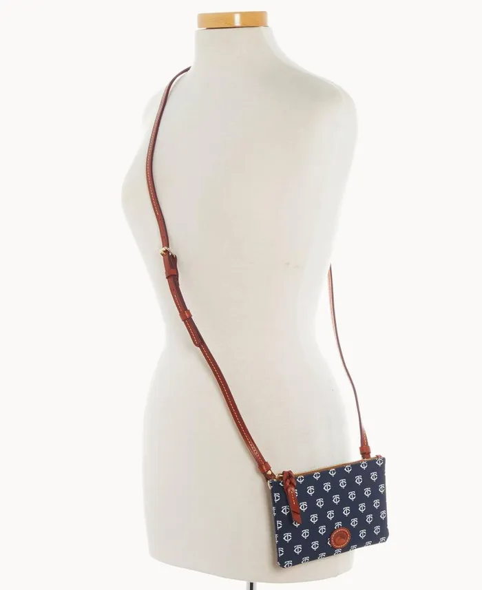Dooney and Bourke MLB Twins Top Zip Crossbody Twins WomenMen Crossbodies