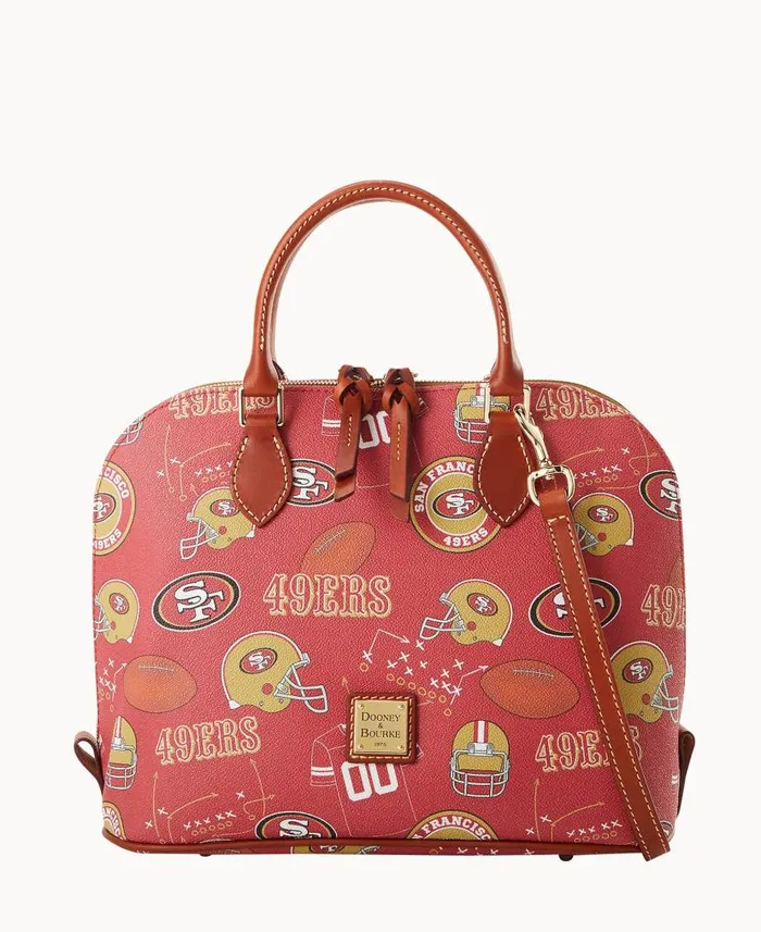 Dooney and Bourke NFL 49ers Zip Zip Satchel 49ers WomenMen Satchels
