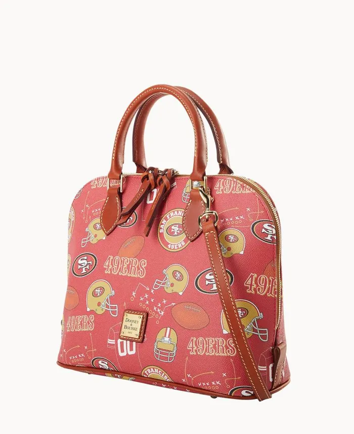 Dooney and Bourke NFL 49ers Zip Zip Satchel 49ers WomenMen Satchels