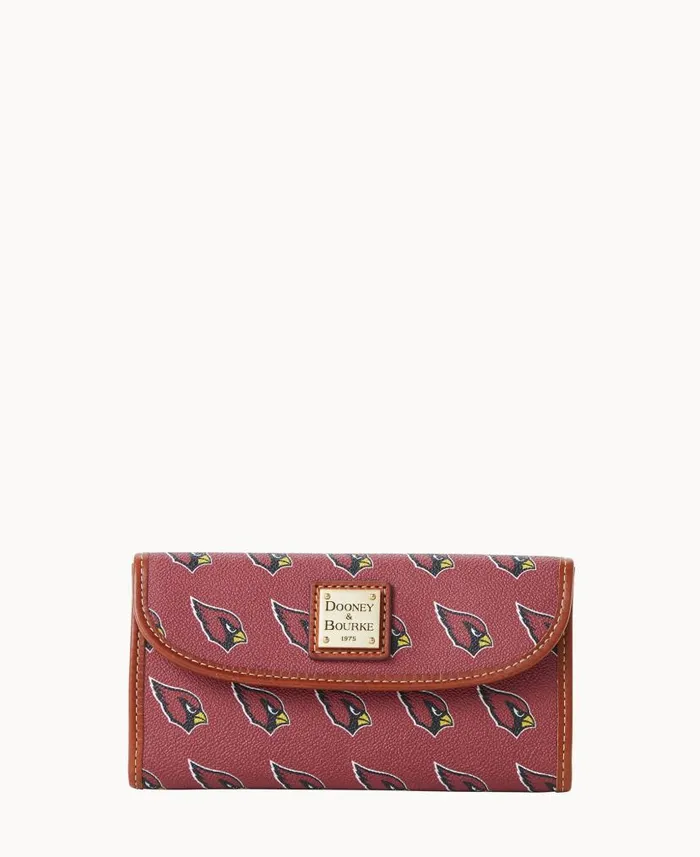 Dooney and Bourke NFL AZ Cardinals Continental Clutch Cardinals WomenMen Wallets Dooney and Bourke NFL AZ Cardinals Continental Clutch Cardinals WomenMen Wallets