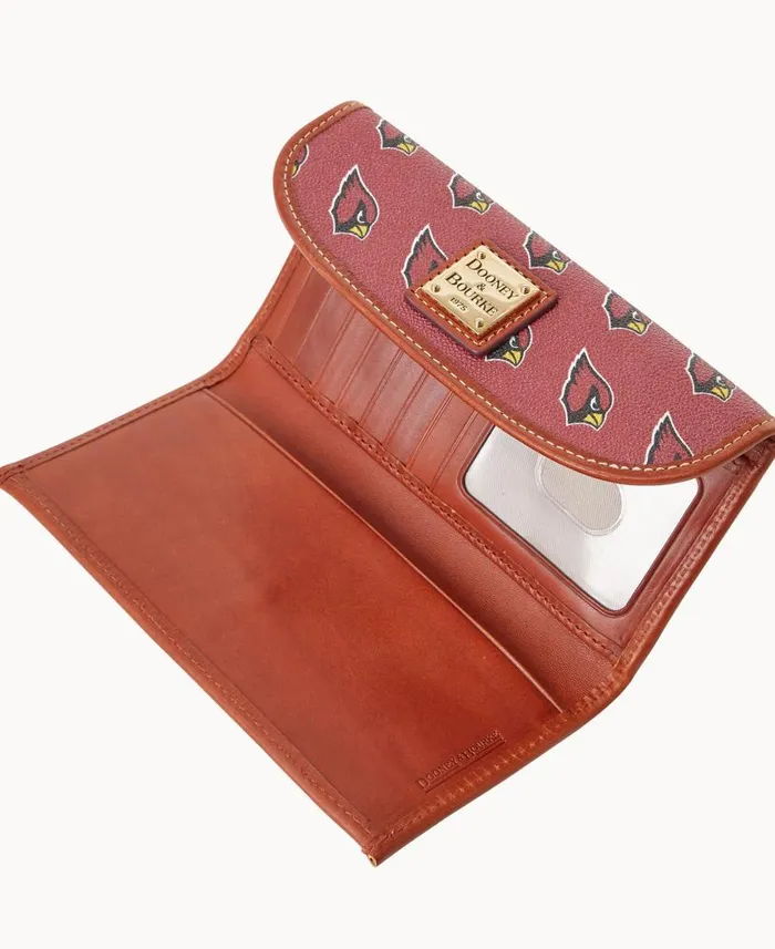 Dooney and Bourke NFL AZ Cardinals Continental Clutch Cardinals WomenMen Wallets Dooney and Bourke NFL AZ Cardinals Continental Clutch Cardinals WomenMen Wallets