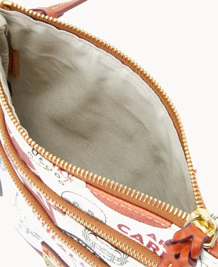 Dooney and Bourke NFL AZ Cardinals N S Triple Zip Crossbody Cardinals WomenMen Crossbodies Dooney and Bourke NFL AZ Cardinals N S Triple Zip Crossbody Cardinals WomenMen Crossbodies